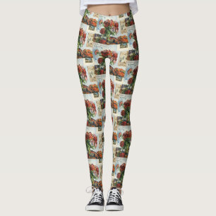 Leggings Impression d'art vintage de Gauguin Nature morte a