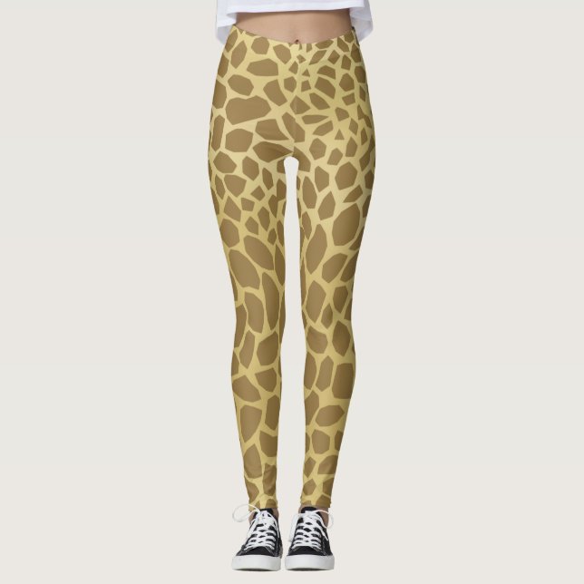 Leggings Impression de girafe (Devant)
