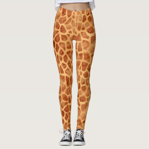 Leggings Impression de girafe aquarelle