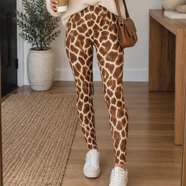 Leggings Impression de girafe sauvage (Créateur téléchargé)