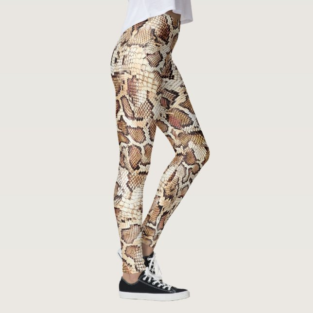 Leggings Impression de la peau de serpent (Droite)