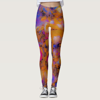 Leggings Impression de la plage, rochers et coquillages