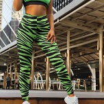 Leggings Impression de Lime gree Zebra<br><div class="desc">Ces légumineuses zébrées sont conçues avec une tonalité captivante, avec des rayures zébrées de couleur verte citron qui ajoutent une touche audacieuse et vibrante au motif zébrée classique. La combinaison unique du motif zèbre traditionnel avec la brillante teinte verte de chaux crée un look frappant et attrayant qui est sûr...</div>