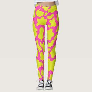 Leggings Impression de patchs néon