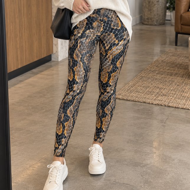 Leggings Impression de peau de serpent (Créateur téléchargé)