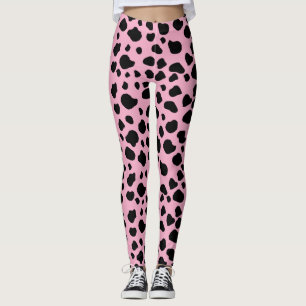 Leggings Impression de vache, Motif de vache, Spots de vach