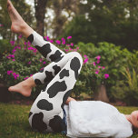 Leggings Impression de vache noire et blanche<br><div class="desc">Les Leggings d'impression de vache noir et blanc sont un complément polyvalent et élégant à votre garde-robe. Présentant un design classique, ces leggings présentent l'emblématique motif d'impression de vache noir et blanc. Les couleurs contrastées créent un impact visuel saisissant, ajoutant sophistication et modernité à votre tenue. Fabriquées en tissu extensible...</div>