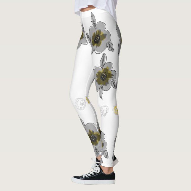 Leggings Impression en gris (Gauche)