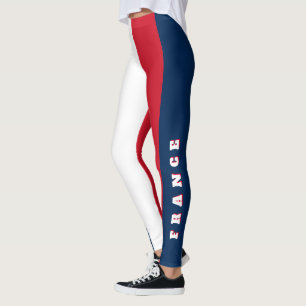 Leggings Impression France personnalisée Drapeau français