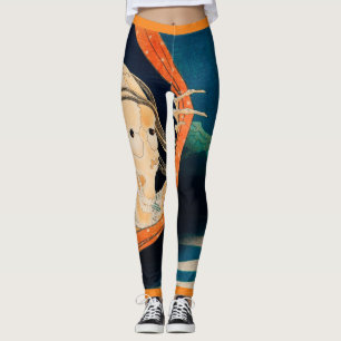 LEGGINGS IMPRESSION JAPONAISE EN BOIS DE HAUT
