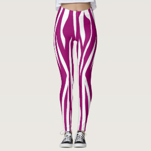 Leggings Impression Magenta Zebra