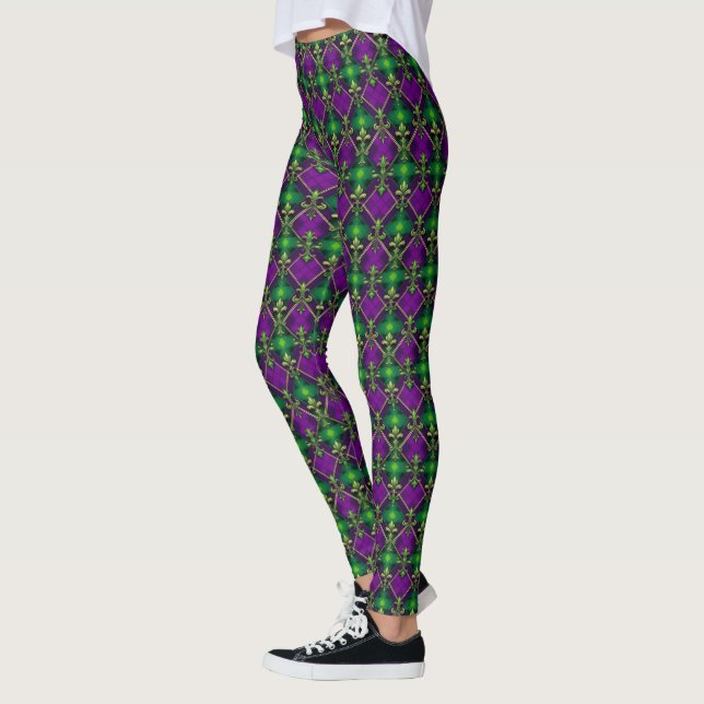 Leggings Impression Mardi Gras (Gauche)
