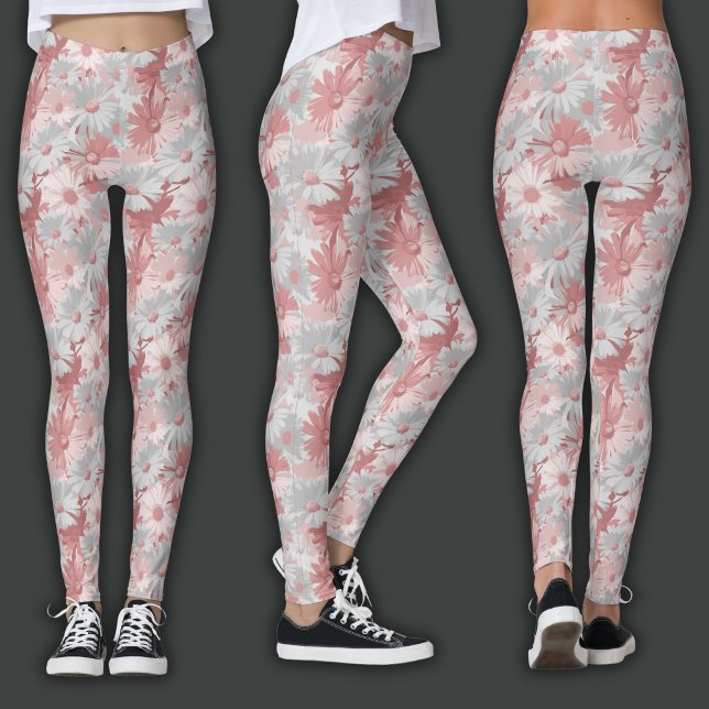 Leggings Impression Rétro | Floral Aquarelle (Créateur téléchargé)