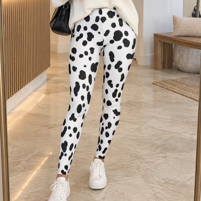 Leggings Impression Taches de Dalmatien (Créateur téléchargé)