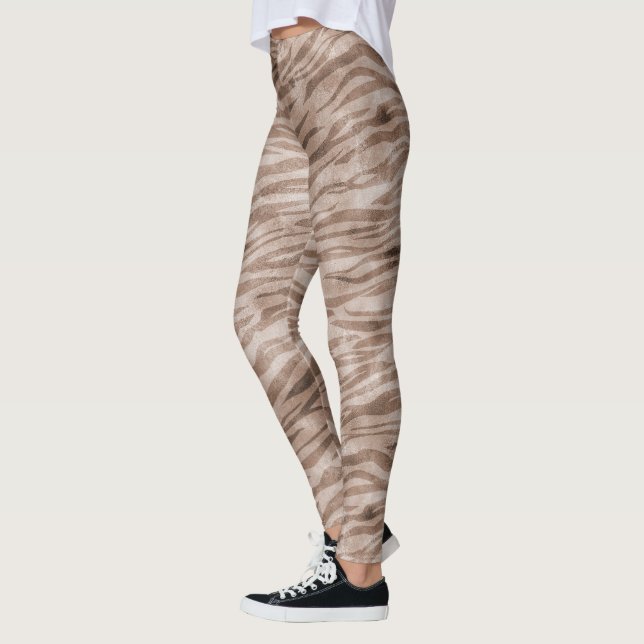 Leggings Impression Zebra Brown (Gauche)