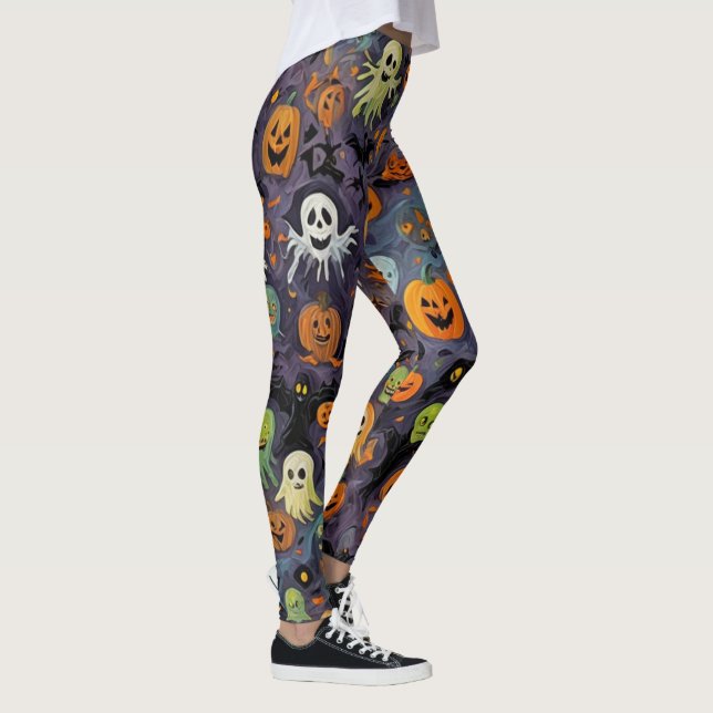 Leggings Impressionnisme Fondre Le Design Fantôme (Droite)
