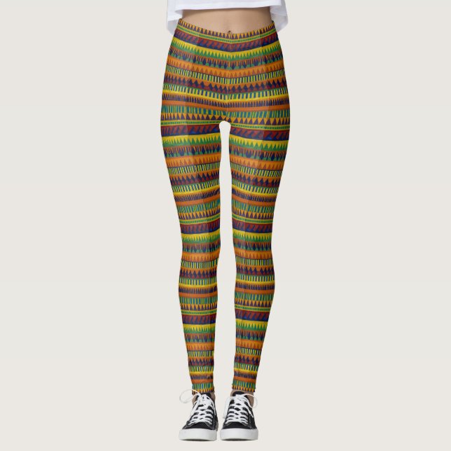 Leggings Imprimé africain "Ankara" (Devant)