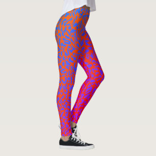 Leggings imprimé léopard psychédélique