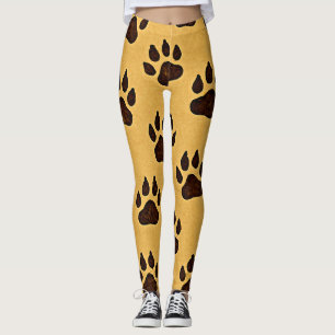 Leggings imprimées patte de guépard élégantes