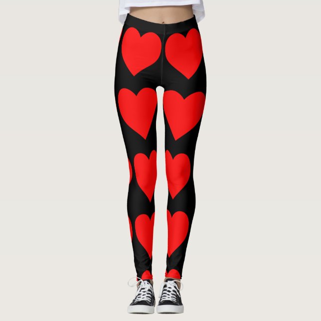 LEGGINGS IMPRIMER LE COEUR PANIERS YOGA (Devant)