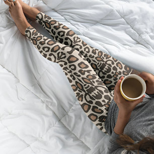 Leggings Imprimer Safari tigre blanc