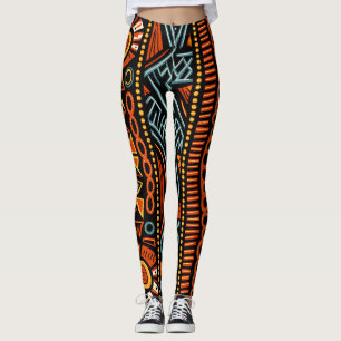 Leggings Imprimerie africaine