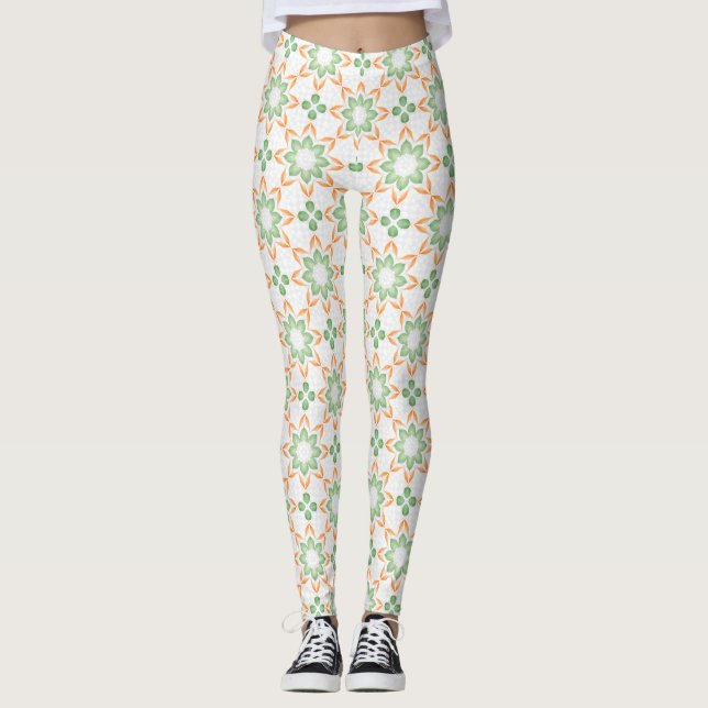 Leggings imprimés de style pastel inspirés de la n (Devant)