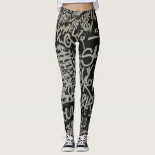 Leggings imprimés graffiti