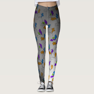 Leggings imprimés ombre noire