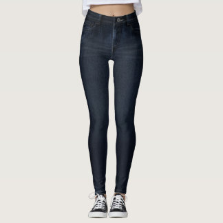 Leggings imprimés partout Jean Indigo foncé