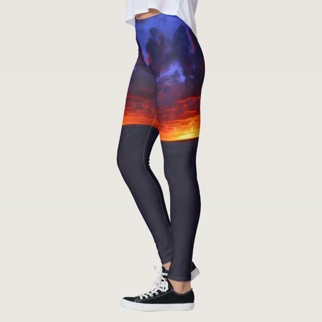 LEGGINGS INCENDIE DE SOLEIL PACIFIQUE (Gauche)