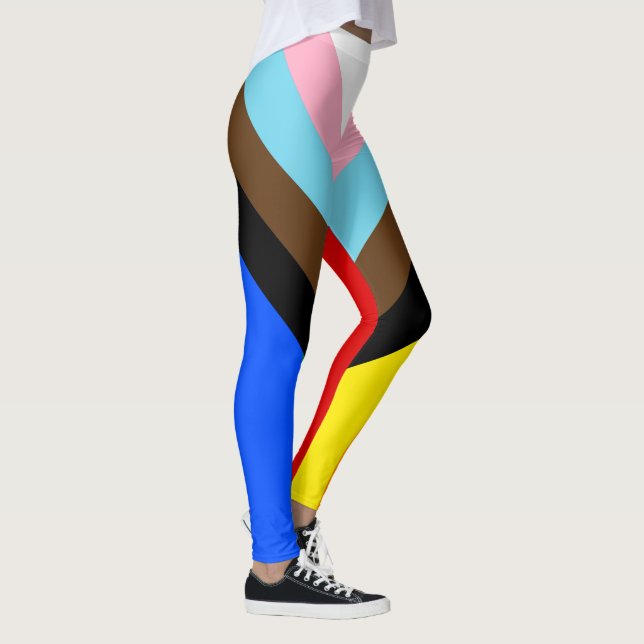 Leggings Indicateur de fierté de progression LGBTQ+ (Droite)