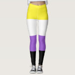 Leggings Indicateur de fierté non binaire<br><div class="desc">Les personnes non binaires peuvent s'identifier comme ayant au moins deux sexes; sans sexe; le passage d'un sexe à l'autre ou la fluctuation de l'identité de genre; ou être un troisième sexe ou un autre sexe, une catégorie qui comprend ceux qui ne portent pas de nom à leur sexe. Chaque...</div>