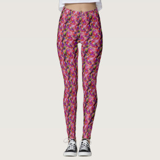 Leggings indigo and purple artwork