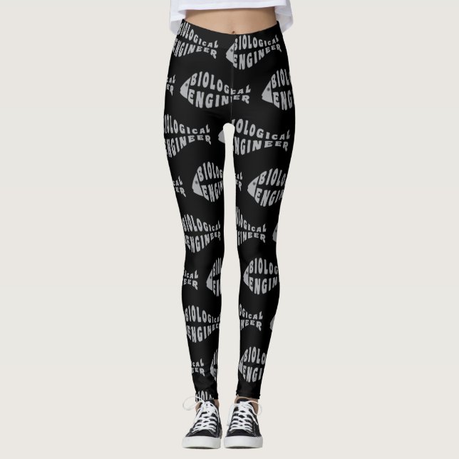Leggings Ingénieur Biologique Poisson Gris (Devant)