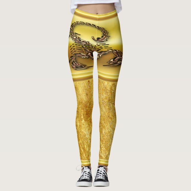 Leggings Insecte très venimeux toxique en bronze de (Devant)