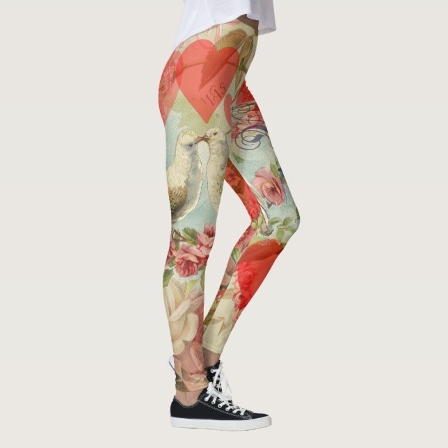 Leggings Inséparables Coeur antique Vintage (Droite)