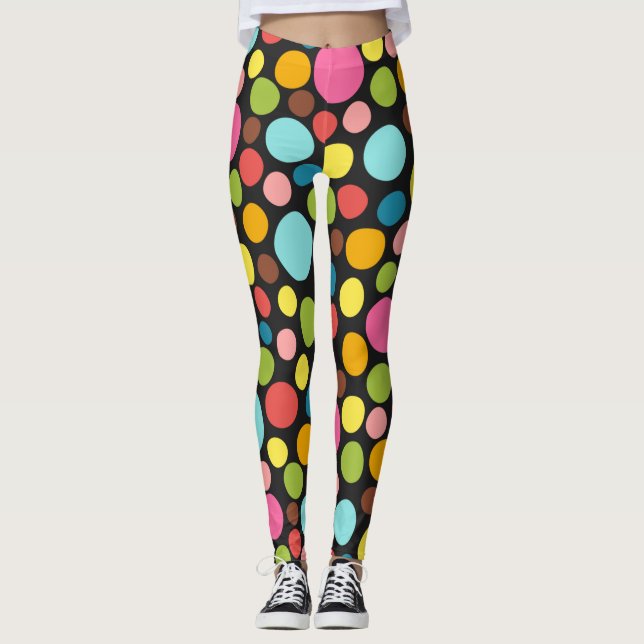 Leggings Inspiration colorée motif mignonne (Devant)