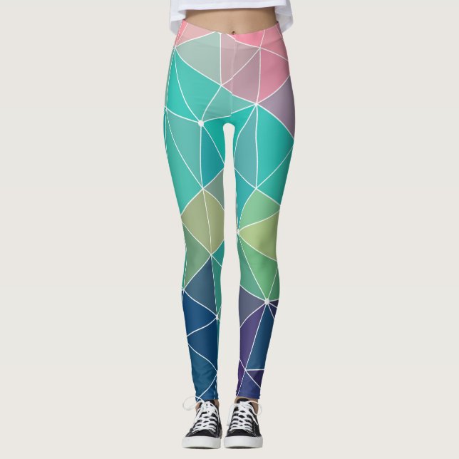 Leggings Inspiration colorée motif Retro Cute (Devant)