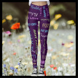 Leggings Inspirationnel MOtivationnel CHOISISSEZ VOTRE COUL<br><div class="desc">CHOISISSEZ VOTRE COULEUR ARRIÈRE - PLAN Mode inspirante et motivante / leggings yoga! Imprimé d'un bout à l'autre, avec des phrases que vous pouvez personnaliser en gris et jaune pastel, bleu, vert et violet. Les mots incluent "Profitez de la vie", "croyez", "Relax", "Soyez heureux", "réfléchissez", "Persévérez", et plus encore -...</div>