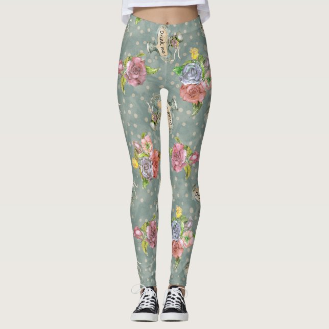 Leggings Inspiré Par Alice In Wonderland (Devant)