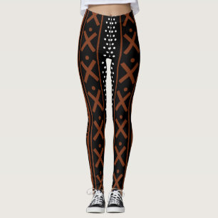 Leggings inspirés du Bogolan africain