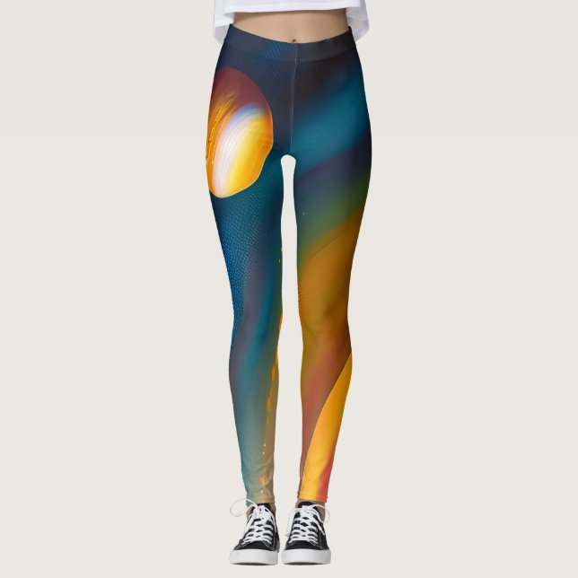 Leggings inspirés par la cosmique (Devant)