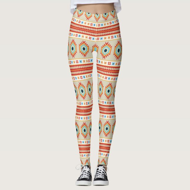 Leggings inspirés par Navajo : Vibe du désert du s (Devant)
