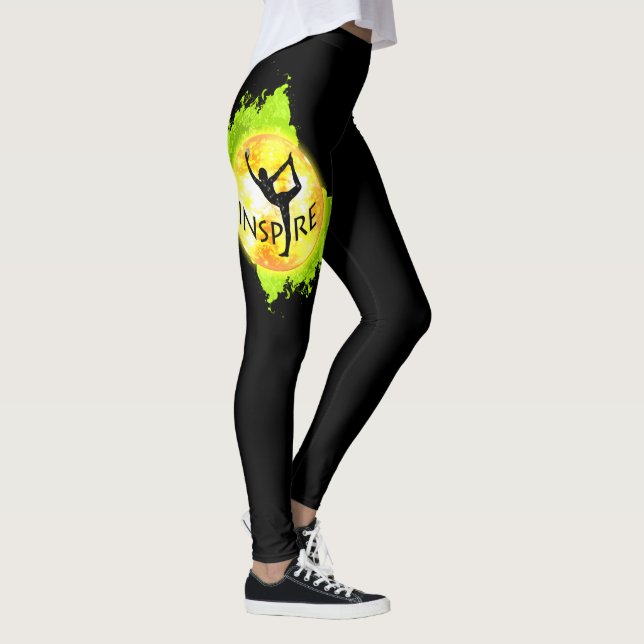 Leggings Inspirez le style de yoga (Droite)