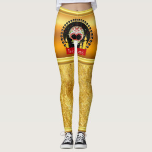 Leggings Intimidation terrifiante de crâne de sucre et