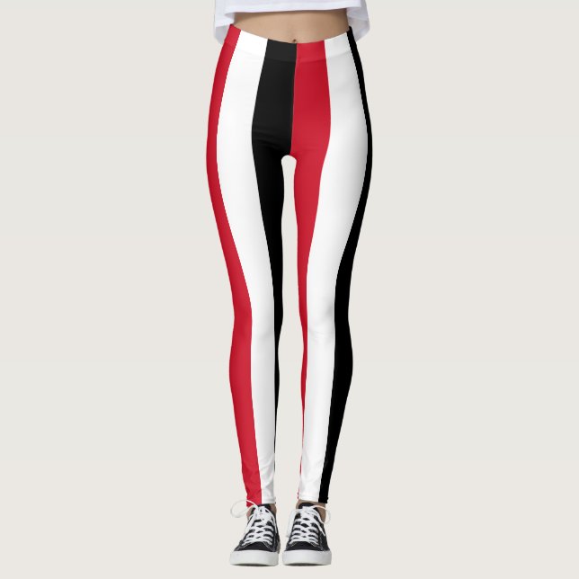 Leggings Irak Couleurs du drapeau national verticales (Devant)