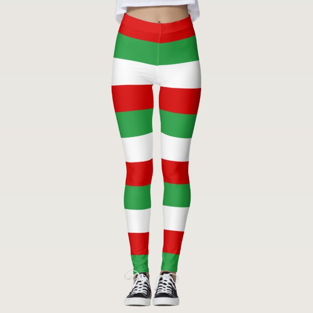 Leggings Iran - Couleurs du drapeau national horizontales (Devant)