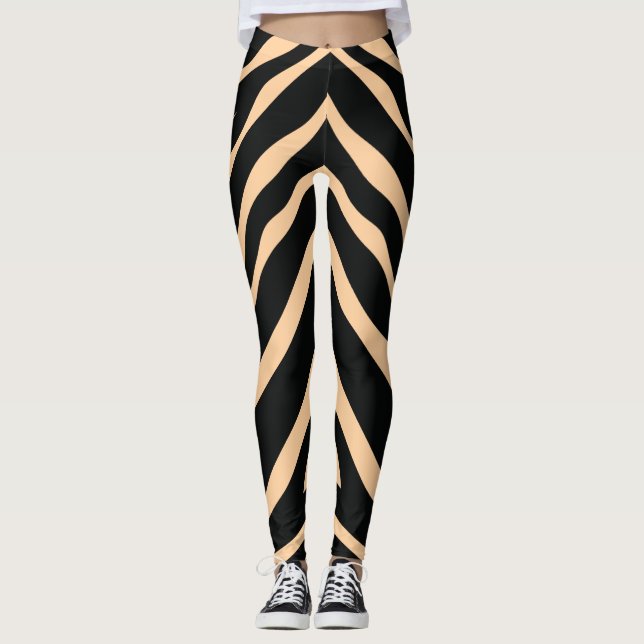 Leggings iris black linear towy (Devant)