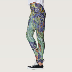 Leggings Iris de Van Gogh Peinture Impressionniste